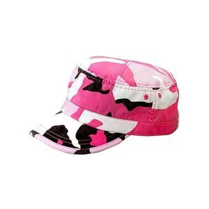 Camouflage Print Cotton Cadet Cap Hat